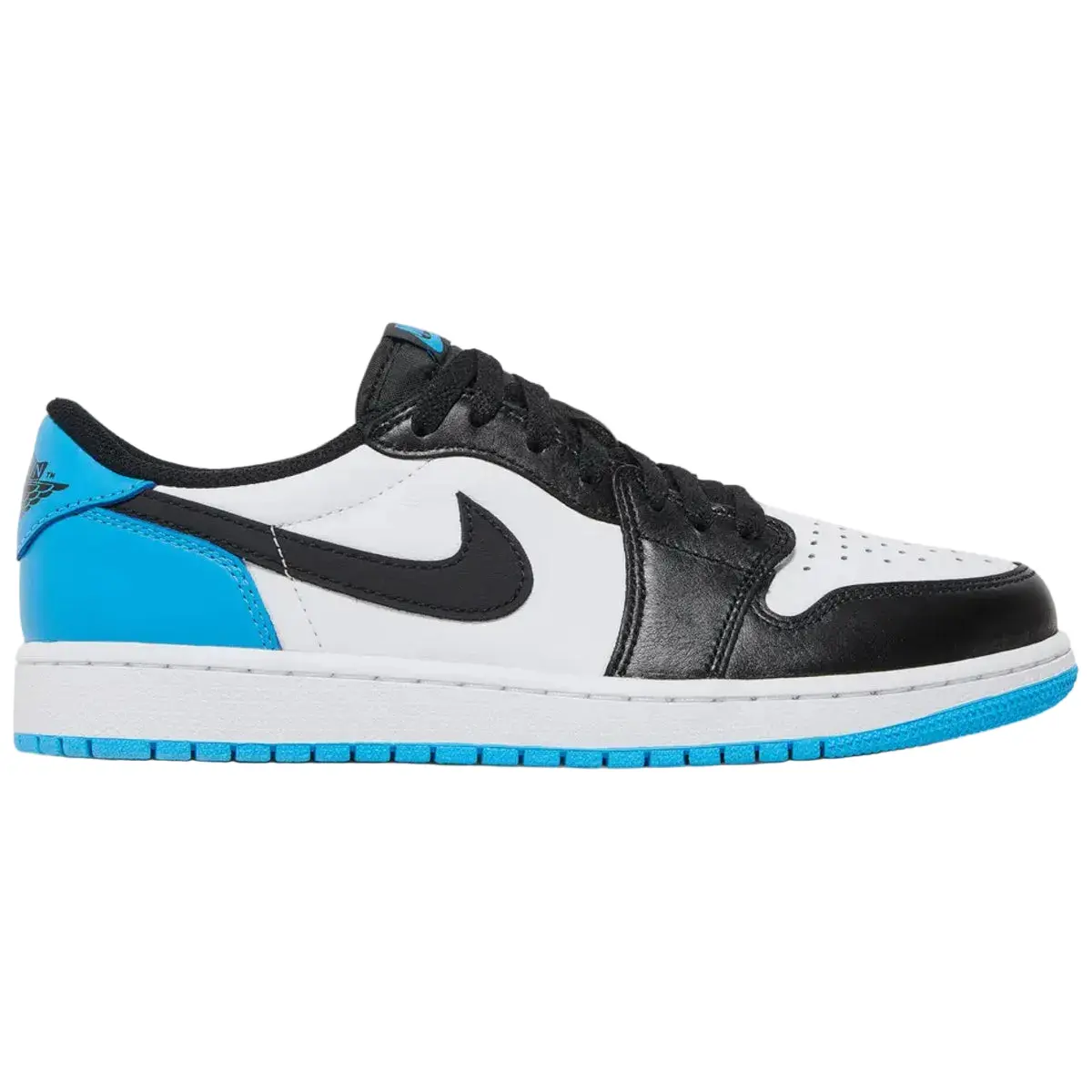 Nike Jordan 1 Retro Low OG Black Dark Powder Blue Youth Fashion Shoes New