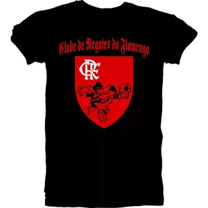 Clube de Regatas do Flamengo Soccer Men's T-Shirt Black Team Sports