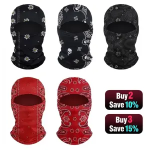 5-Pack  Balaclava Face Mask Set ,UV Protection Cooling Neck Gaiter, Unisex for Motorcycle, Fishing, Hiking, Breathable Outdoor Gear