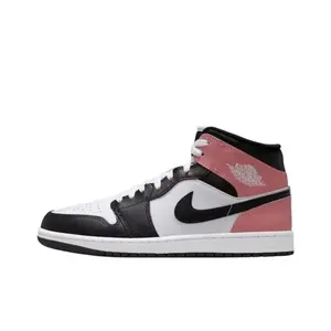 Nike Air Jordan 1 Mid Rust Pink Men’s Perfect Daily Casual Fashion Footwear Walking Sneakers Shoe Boy