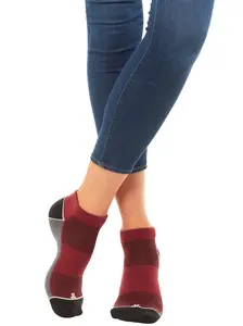 Low Cut Performance Ankle Socks – 2 Pack | Cushioned Toe & Heel, Arch Support, Breathable Mesh, Moisture-Wicking, and Comfortable Cuffs That Stays Up