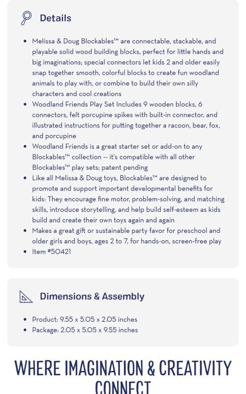 Blockables™ Woodland Friends Play Set