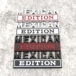 Mexican Edition Metal Truck Emblem 30mm x 80mm Universal Car Sticker for Customizing Your Vehicle Show Pride in Mexico's Culture & Support