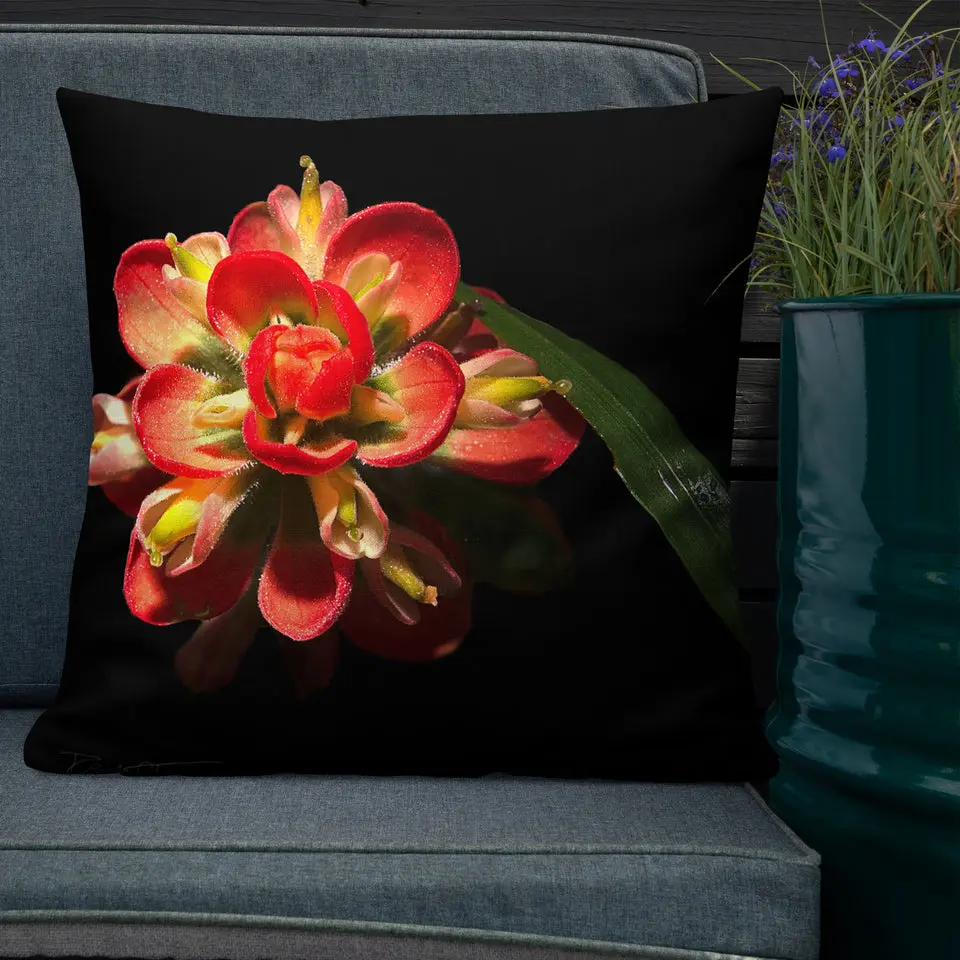 Indian Paintbrush Premium Pillow