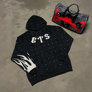 ETS - Flame Ego Hoodie :  Full Shine Stone Flame Hoodie