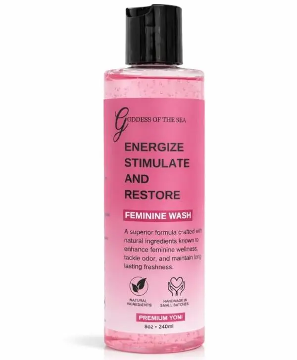 Premium Yoni Feminine Wash – pH Balance Minty Feminine Wash – Natural Ingredients Feminine Care Daily Wash Great for Odor, Discharge, Dryness, BV – 8oz Bottle
