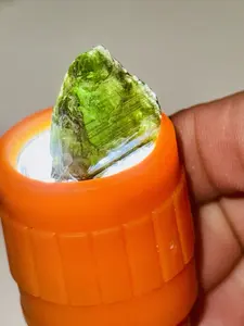 26ct Green Tourmaline Rough Crystal Gemstone Specimen - Lapidary or Faceting