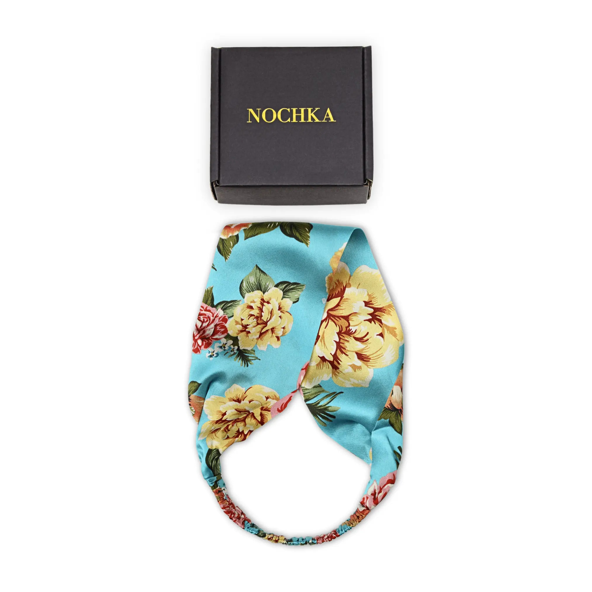 Vintage Floral Pure Silk Headband