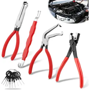 SUNDAY MIRTH 4PCS Electrical Connector Disconnect Pliers Set – Automotive Plug Separator Tool Kit for Cars, Trucks & SUVs, Electrical Connector Removal Tool for Wiring Harness & Terminals