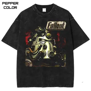 Retro Wasteland Armor Graphic T-Shirt, Vintage Gamer Shirt, Fallout Merch, Fallout Shirt, Unisex Streetwear Tee, cotton crewneck shirt, Game Gift