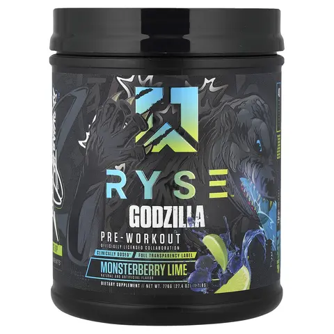 RYSE Godzilla, Pre-Workout, Monsterberry Lime, 1.74 lbs (776 g)
