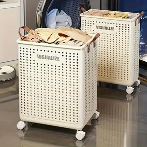 15.8/20Gallon Foldable Laundry Hamper with Wheels - Multi-Size Dirty Clothes Basket for Laundry, Ironing, And Storage - Versatile Organizer for Dorms, Bathrooms, Bedrooms, And Homes - Practical And Decorative Gift for Any Occasion
