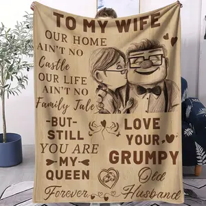 Live To A Ripe Old Age in Conjugal Bliss Pattern Blanket, Suitable for All Seasons, Perfect As A Gift for Loved Ones, Suitable for Bed, Sofa, Car, Room Decoration