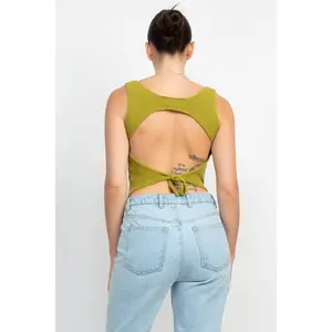 Back Cut Out Knit Top