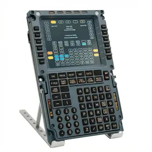 Cockpit Simulator A320 MCDU Flight Simulator Control Display Unit – 1:1 CNC Aluminum Hardware, Real Silicone Keys, Full-Color Display, USB-C Plug-and-Play