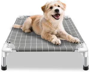 Elevated Dog Bed – Durable Pet Cot for Small Dogs and Cats, Breathable Raised Pet Bed for Indoor & Outdoor Use