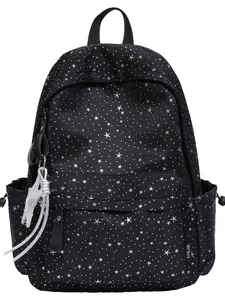Star Print Backpack, Large Capacity Casual School Bag, Lightweight Durable Travel Bag, Versatile Student Commute Bag, Backpack For School
