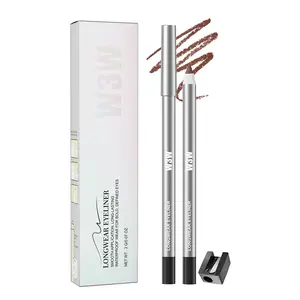 Waterproof Gel Eyeliner Pencil with Smooth Creamy Glide Texture, Smudge Resistant Eye Liner for Inner and Outer Eyelid Definition, Precision Winged Eye Makeup for Daily and Night Looks.