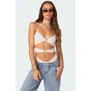 Amethyst Cut Out Bodysuit