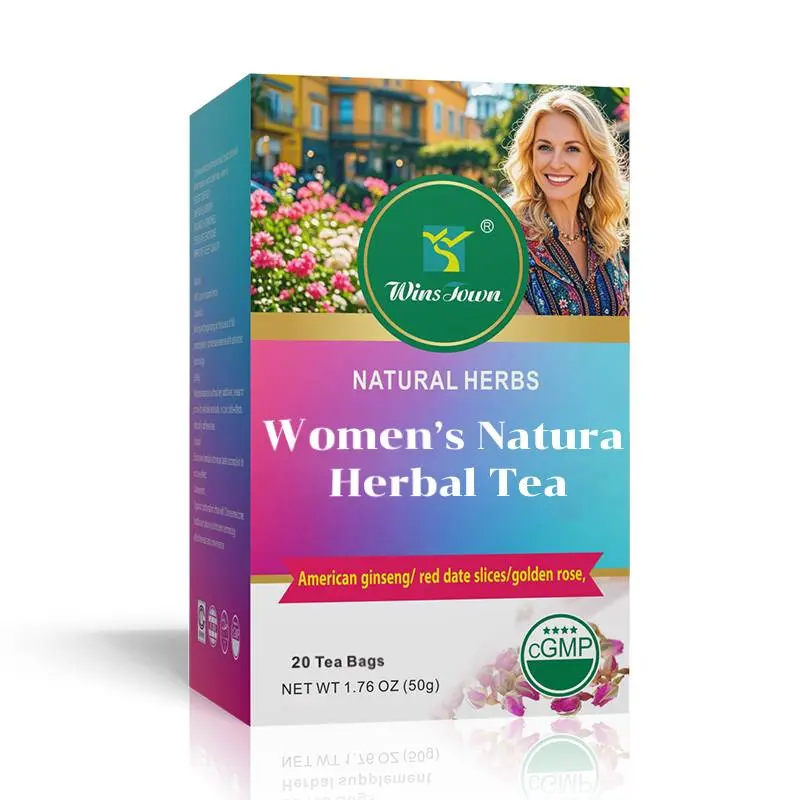WinsTown Women’s Natural Mixed Flowers Herbal Tea, 20-Pack Portable Tea Bags, On-the-Go Hot Beverage for Office & Travel