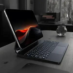 Magnetic Keyboard Protective Case, Rechargeable Keyboard Protective Case with Multi-touch Trackpad, Multifunctional Keyboard, Tablet & Computer Accessories for iPad Air4/5 Air6 iPad Pro11inch (M2)