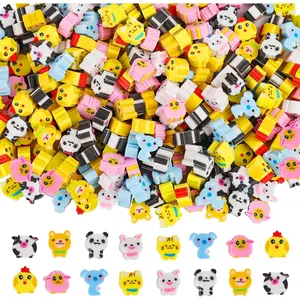 SQ-MTS011 300pcs Mini Animal Erasers,Assorted Pencil Eraser for Kids Classroom Prize Rewards Party Favor