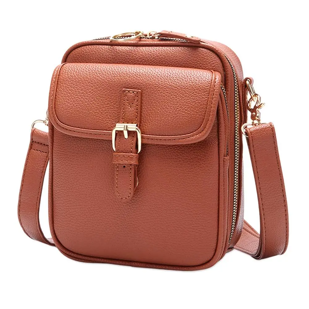 Ladies' multi pocket large capacity shoulder bag, anti-theft crossbody bag, adjustable shoulder strap multifunctional daily handbag