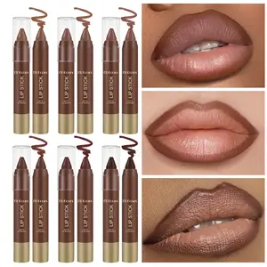 6pcs/set Matte Lipstick, Individual Lipsticks, Waterproof, Non-stick Cup, Soft Texture, Suitable for All Skin Types, Great choice for gifts