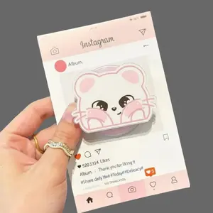 KPOP Phone Grip Holder Stand Magnetic Phone Magnetic Grip, Cute Cartoon Character Holder & Stand, Kindle Grip