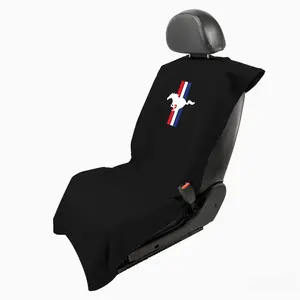 Seat Armour SA100PONB Black 'Ford Mustang Pony' Seat Protector Towel