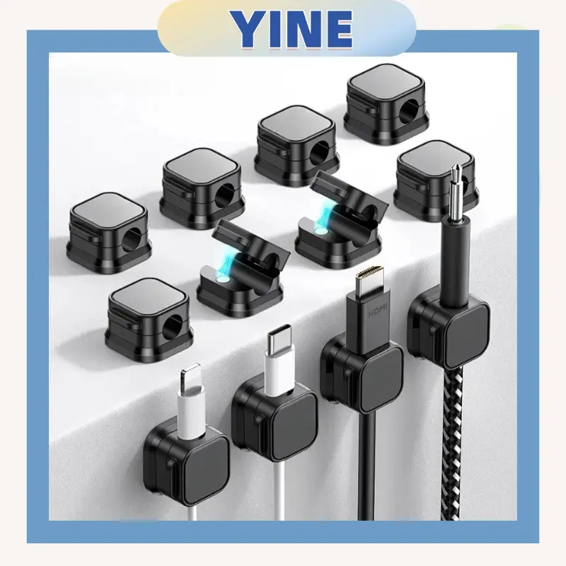 Made in China Adjustable magnetic cable clip for easy desktop cable management and organization - perfect for home, office and car use