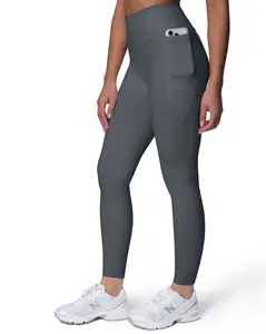 PAVOI ACTIVE Buttery Soft Workout Leggings with Pockets for Women - High Waisted No Front Seam Gym Yoga Pants, Full & Tall Length - FlexFlow