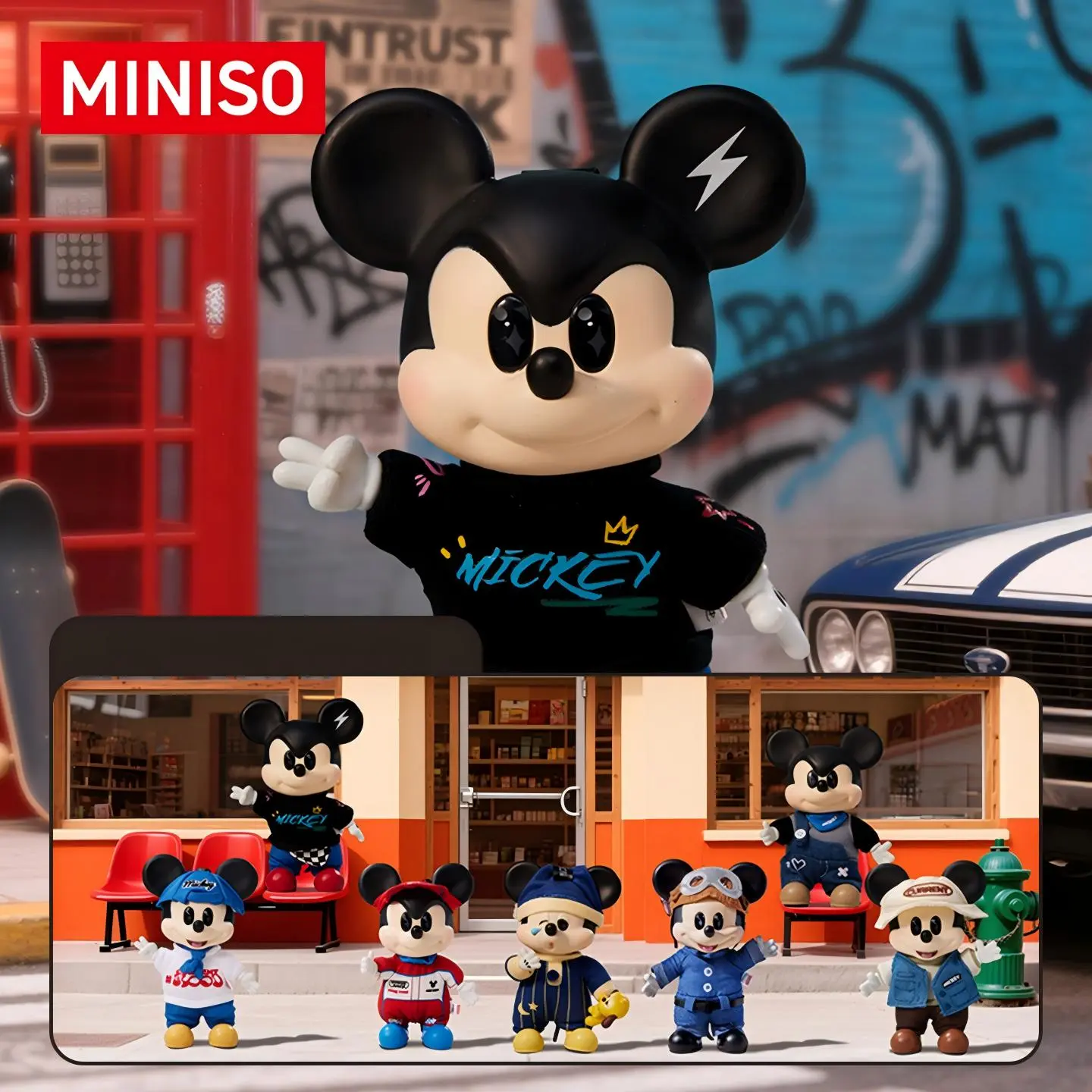 Disney Mickey OOTD Vinyl Plush Charm Blind Box - Keychain Pendant