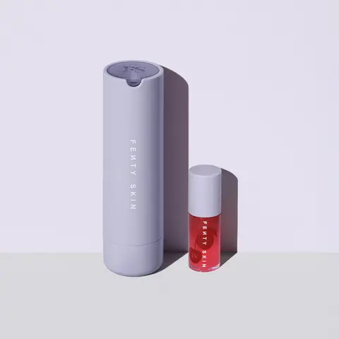 Fenty Skin Hydra Vizor Huez Tinted SPF Refillable Moisturizer + Fenty Treatz Lip Oil