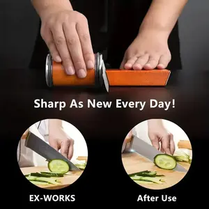 Rolling Knife Sharpener Kit, knife sharpener with FIVE angles, diamond knife sharpener, rolling knife sharpening system, kitchen knife sharpener preferred by chefs,