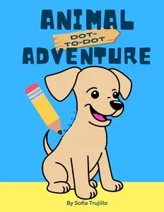 Kids Animal Adventure Dot-To-Dot: Easy and Fun Connect-the-Dots Puzzles for Kids Ages 4-8