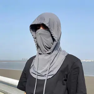 Casual Face Scarf - Elastic Knitted Polyester for Summer | Full Face & Neck Coverage | Sun Protection Essential for Men & Women