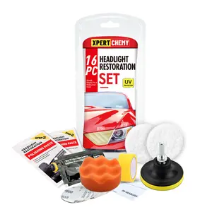 XPERTCHEMY Headlight Restoration Kit DIY Car Lamp Yellowing Kit Car Headlights Maintenance Parts Automobile Accessories