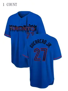 Men's No. 4 Embroidery Baseball Jersey, Loose Casual Breathable V-Neck Short Sleeve Button Baseball Top for Street Hip Hop, Baseball, Golf Training, Sports Jersey, Athletic Tops, Baseball Shirt, Embroidered Baseball Jersey