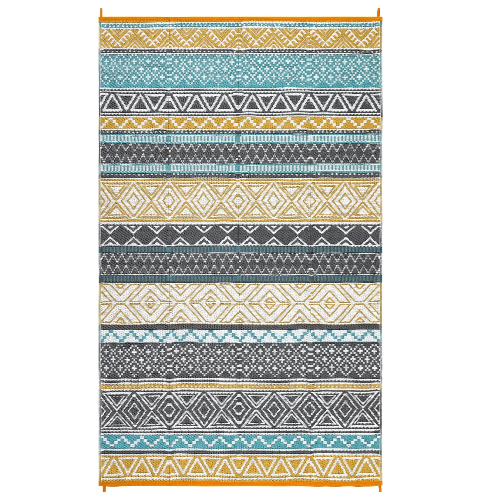10x14 ft Plastic Rectangular Washable Area Rug - Waterproof Outdoor Multi-Use Rug, Available in Yellow, Green, Gray, White - Ideal for Beach, Patio, Waterproof Outdoor Rug