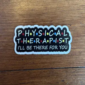 Acrylic Add On for Badge Reel - Physical Therapy- Versatile Adhesive Options Included