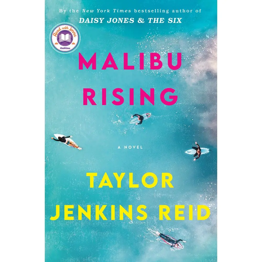 Used Malibu Rising Novel - Taylor Jenkins Reid, 2021 Ballantine Edition, Read with Jenna Pick, Very Good Hard Cover Fiction Book, 384-Page, 1.41lb, English
