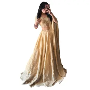 Lehenga Set Womenswear Formal Dress Party Workwear Handwork Elegant Flare for Weddings Special Occasions