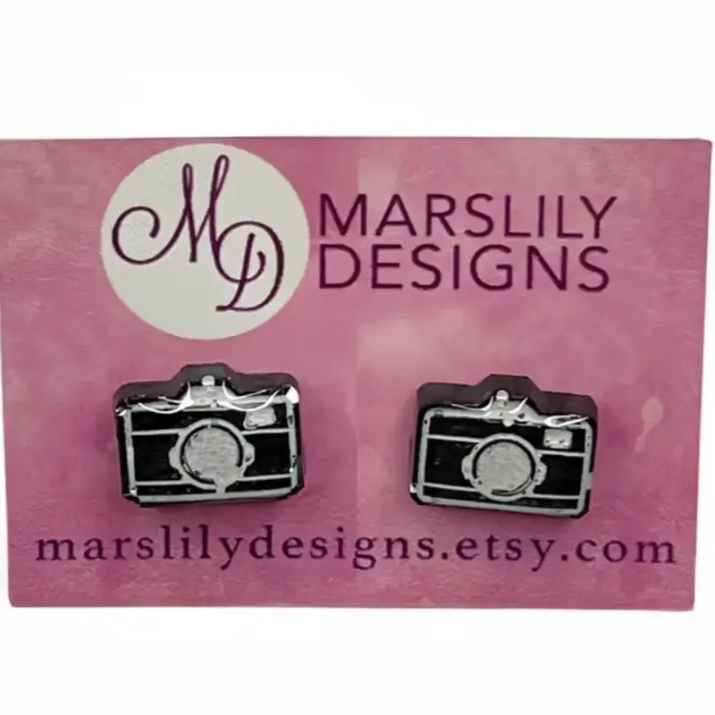 Camera Earrings