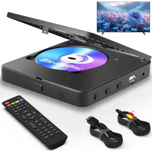 Blu Ray Player 1080P Blu-ray Disc Player for  Ciema, Dolby Audio/DTS, Plays  DVDs ad Regio A 1 Blu Rays, Supports 128GB USB Stick, with HDMI ad AV Output Coectio , TSC  Stadard
