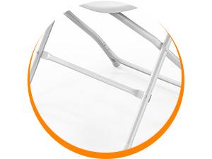 VINGLI 4/6/10 Pack White/black Plastic Folding Chair, Indoor Outdoor Portable Stackable Commercial Seat with Steel Frame 350lb. Capacity for Events Office Wedding Party Picnic Kitchen Dining