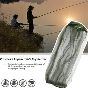 Outdoor Mosquito Net Face Mask, Carbon Fiber Mesh, Unisex Travel Hooded Mosquito Net Hat, Suitable for Men and Women, Outdoor Sports Protection