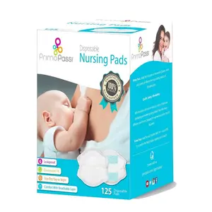 Primo Passi Disposable Nursing Pads, 125 Count - Stay Dry Day and Night
