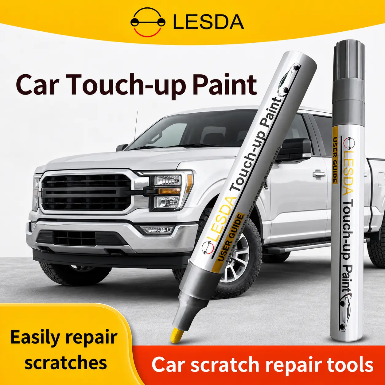 DIY Touch Up Paint Pen for Ford F-150 Pickup Truck, Fast Drying Car Scratch & Paint Chip Repair Tool
