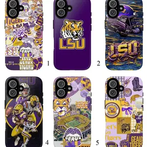 Geaux Tigers Nation Phonecase – L.S.U Football Fan Gear phonecase  For iPhone 17 16 15 14 13 12 11 XS and Samsung S25 S24 S23 S22 S21, Gift for fans, Trending 25 8